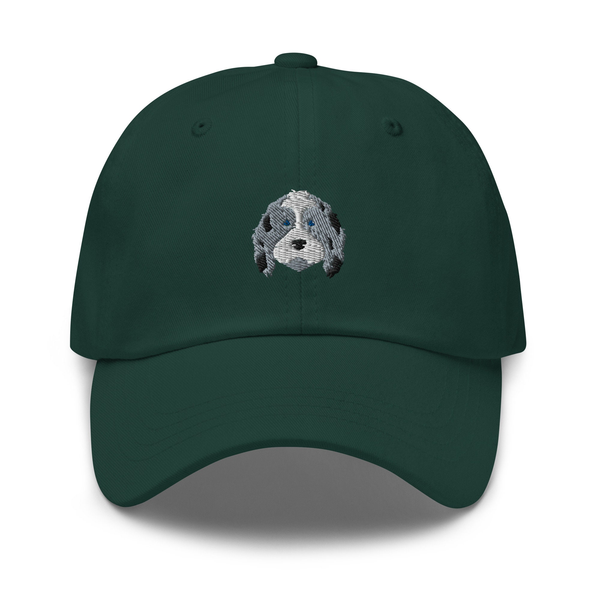 Blue Merle Aussiedoodle Cap - Embroidered Merle Doodle Dad Hat Baseball Cap for Aussiedoodle Mom Gifts image 2