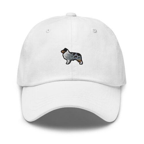 Australian Shepherd Dad Hat - Blue Merle Embroidered Cap Aussie Shepherd Mom Gifts image 0