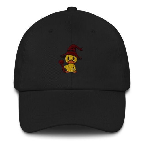 Wizard Duck Dad Hat - Cute Animal Baseball Cap Ideal Gift image 0