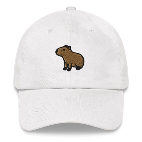 Capybara Embroidered Dad Hat - Embroidery Comfortable Baseball Cap Animal Lover Gift image 0