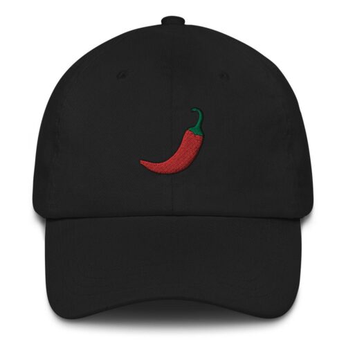 Chilli Embroidered Dad Hat - Baseball Cap Vintage Style Trucker Hat image 0