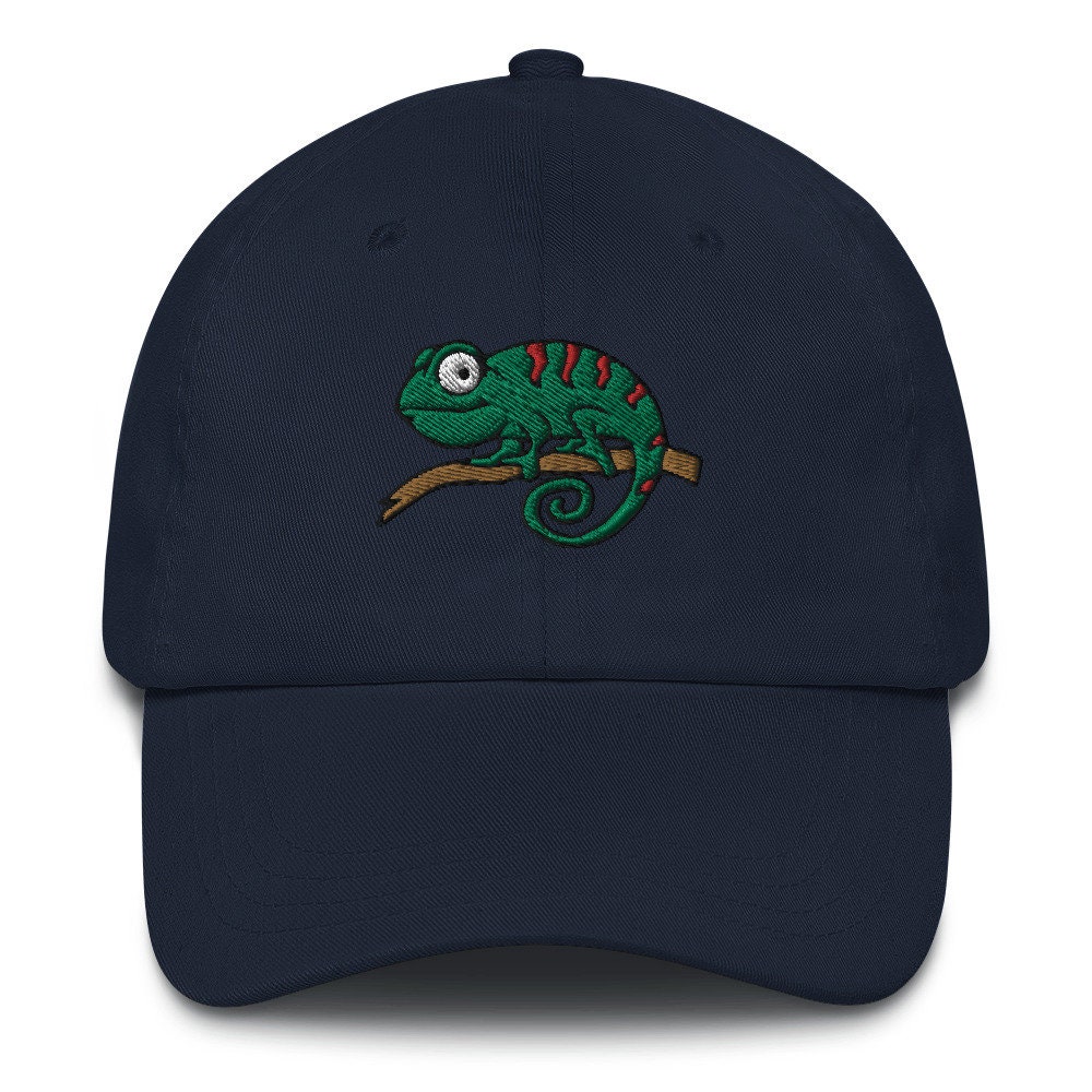 Unisex Chameleon Embroidered Baseball Cap - Nature Lover Gift image 3