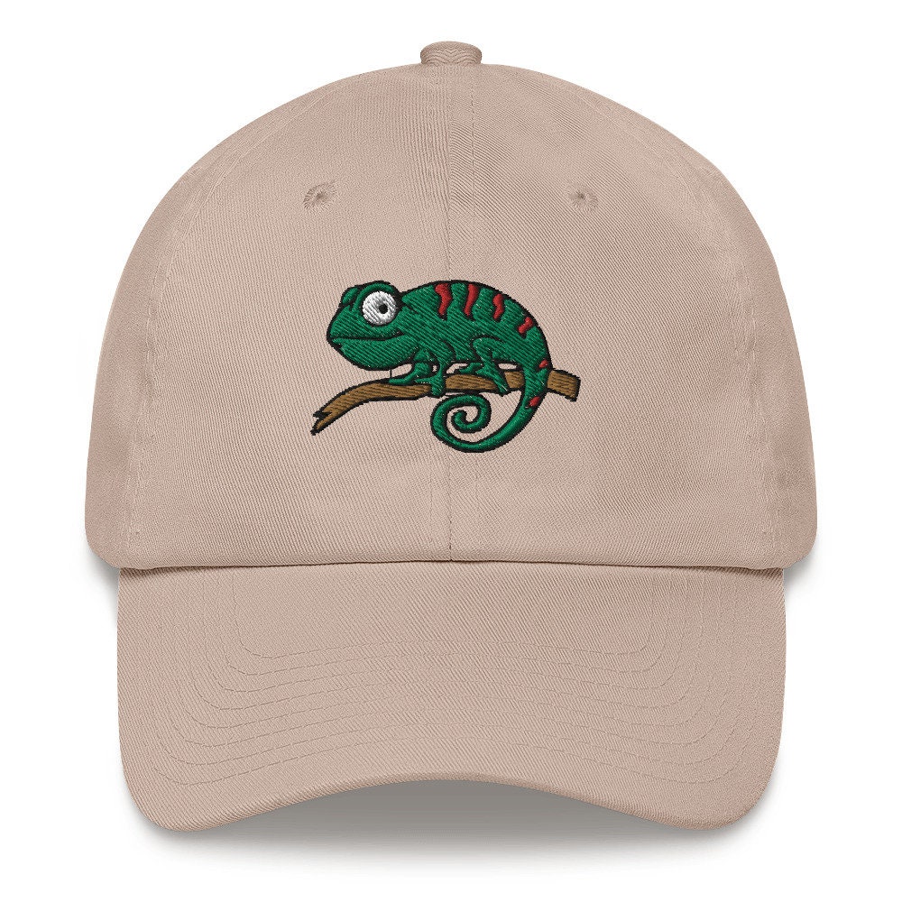 Unisex Chameleon Embroidered Baseball Cap - Nature Lover Gift image 4