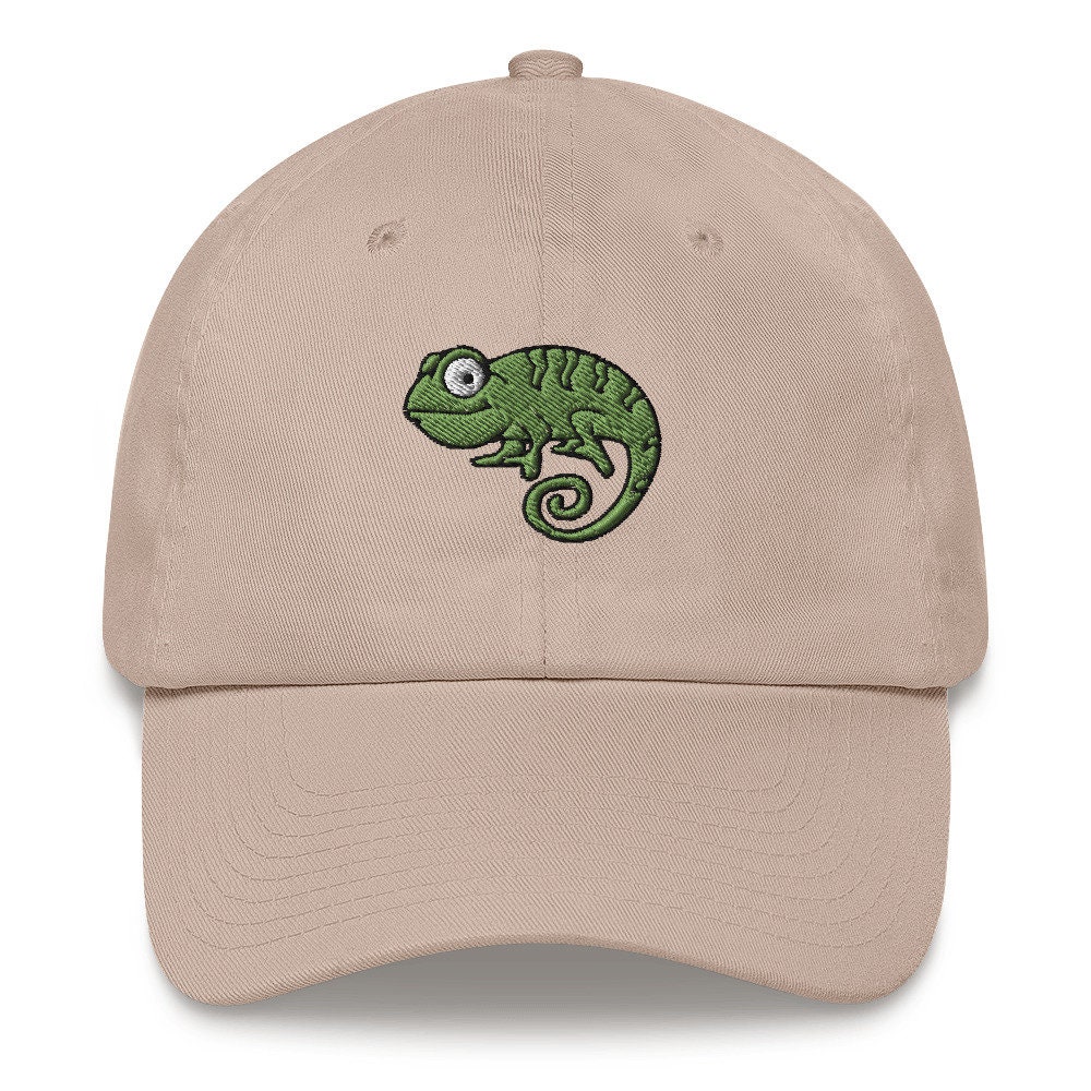 Chameleon Embroidered Baseball Cap - Nature Animal Lover Hat image 4