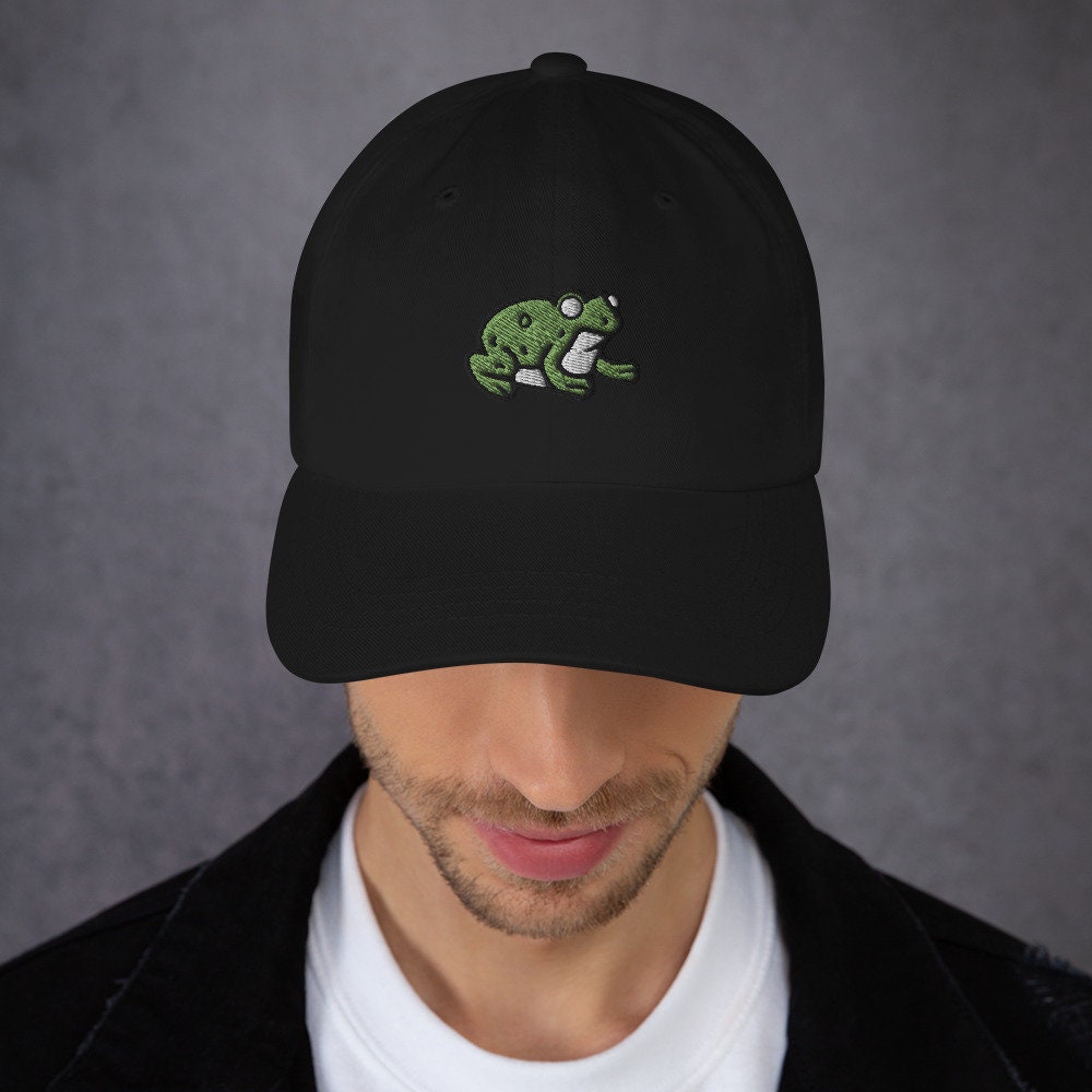 Chunky Frog Dad Hat - Embroidered Vintage Style Baseball Cap - Kawaii Unisex Gift image 2