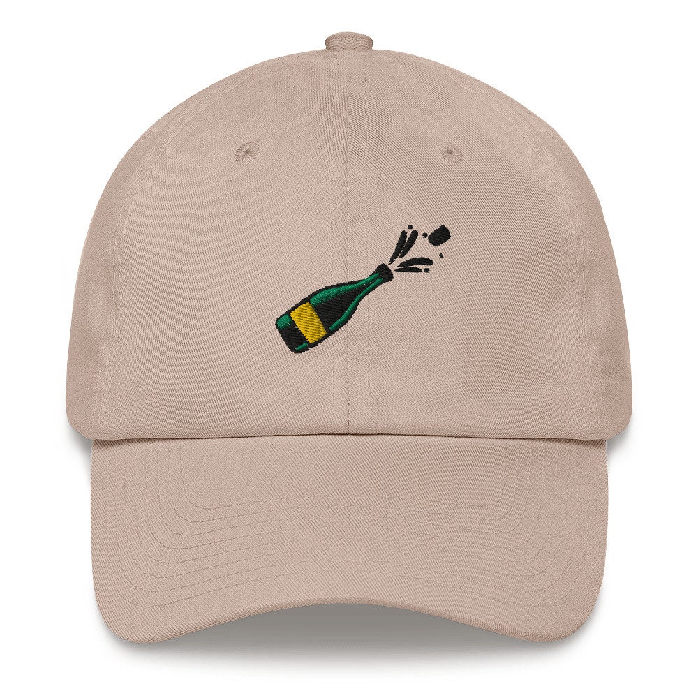 Unisex Champagne Embroidered Baseball Cap - Celebration Hat Gift image 3