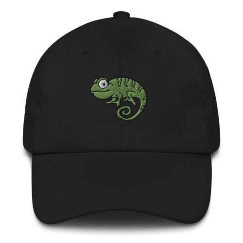 Chameleon Embroidered Baseball Cap - Nature Animal Lover Hat image 0