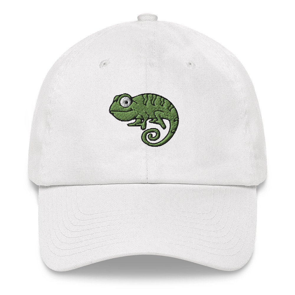 Chameleon Embroidered Baseball Cap - Nature Animal Lover Hat image 2