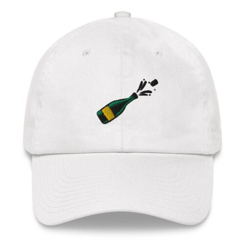 Unisex Champagne Embroidered Baseball Cap - Celebration Hat Gift image 0