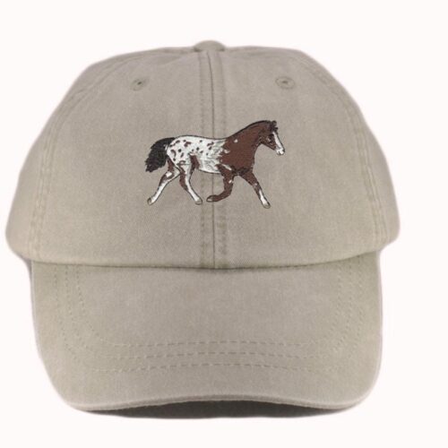 Appaloosa Embroidered Baseball Cap - Equestrian Riding Hat Horse Lover Gift Bay Appaloosa Mom & Dad Cap image 0