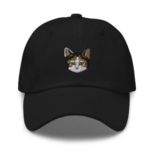 Calico Cat Embroidered Baseball Cap - Calico Cat Mom & Dad Gifts Calico Owner Hat image 1