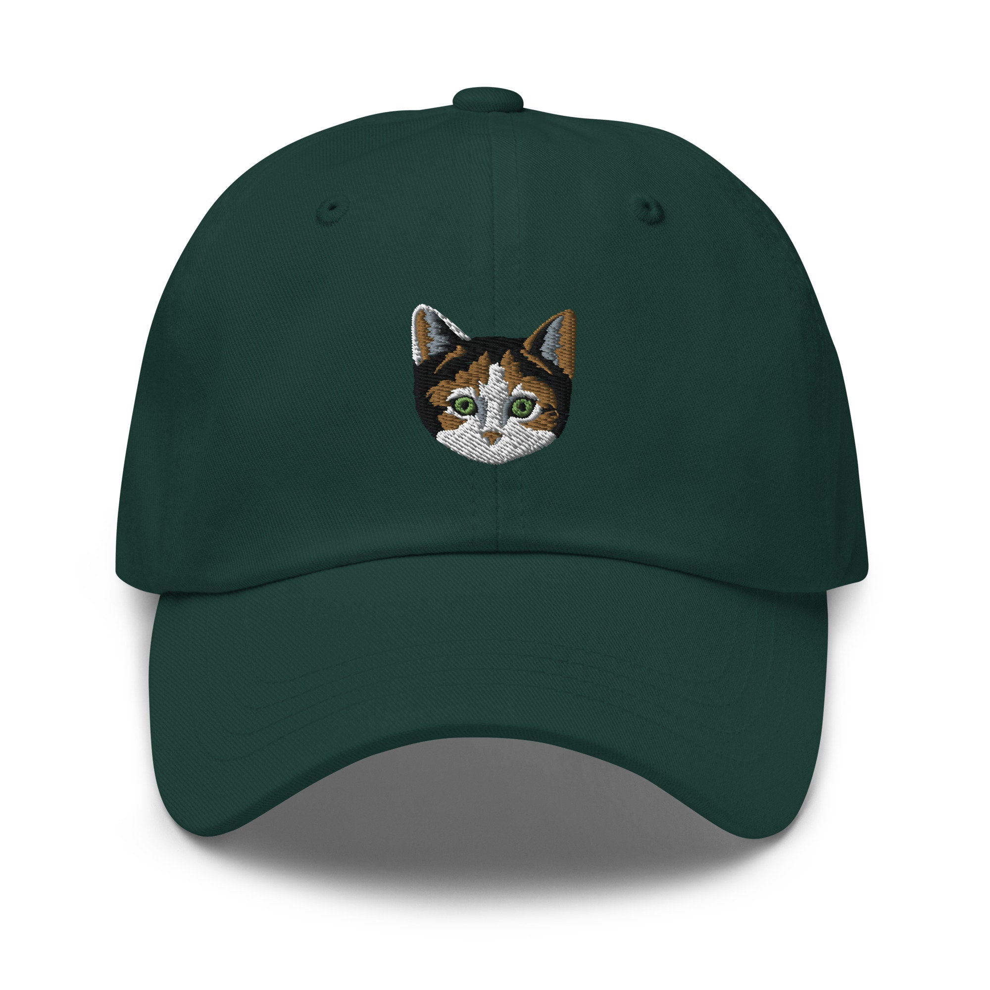 Calico Cat Embroidered Baseball Cap - Calico Cat Mom & Dad Gifts Calico Owner Hat image 2