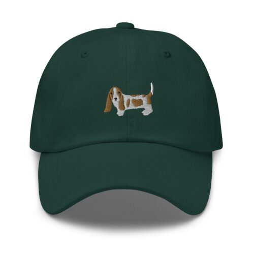 Basset Hound Cap - Cute Embroidered Baseball Hat Gifts for Basset Hound Mom & Dad image 0