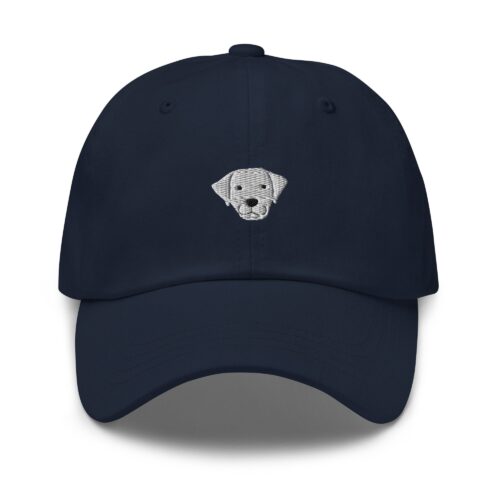 White Labrador Retriever Embroidered Baseball Cap - Lab Mom Hat Cute Lab Gifts image 0