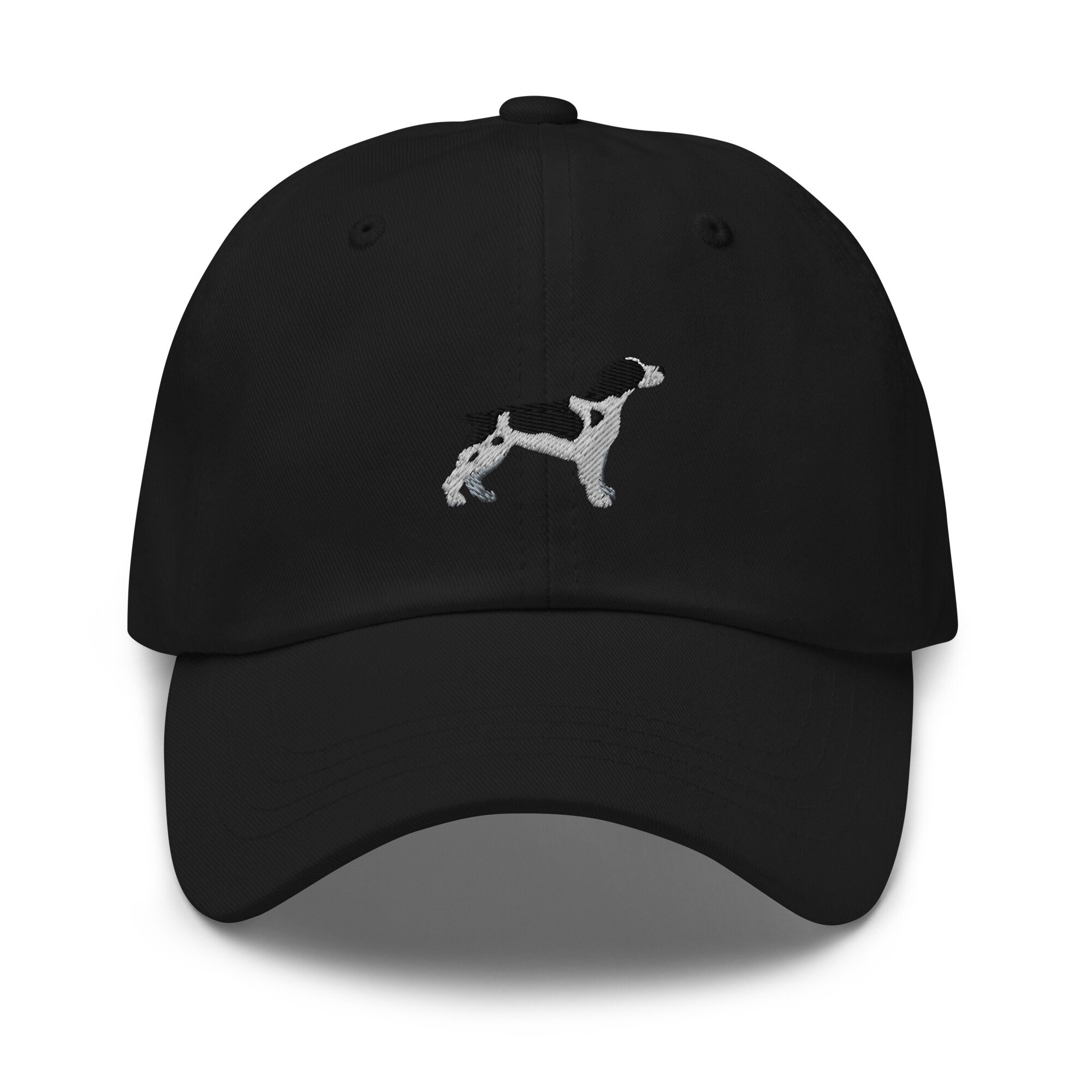 Brittany Spaniel Hat - Embroidered Black and White Baseball Cap Spaniel Mom & Dad Gift image 3