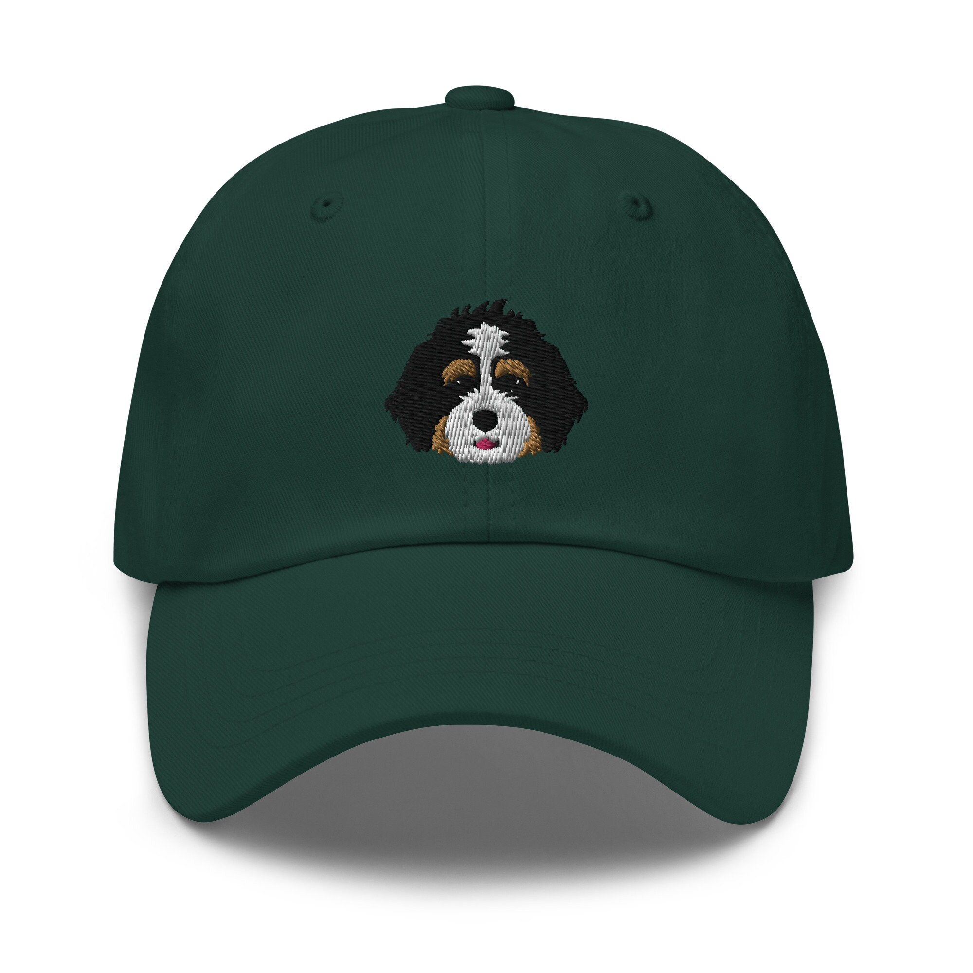 Tricolor Bernedoodle Embroidered Baseball Cap - Bernedoodle Dad Hat Bernese Mountain Doodle Gift image 4