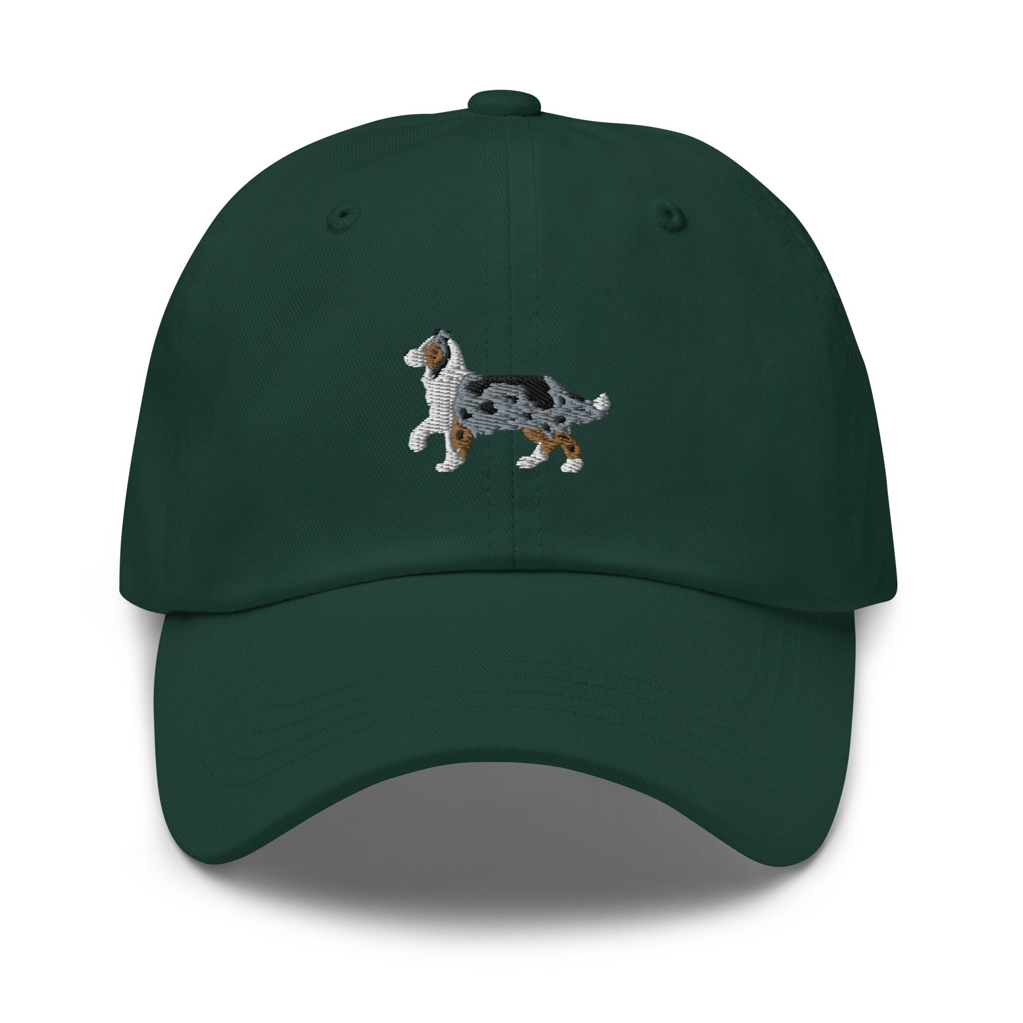 Blue Merle Australian Shepherd Embroidered Cap - Cute Aussie Dad Hat Dog Mom Gift image 4