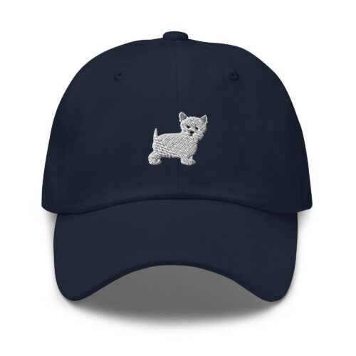 Cute Westie Embroidered Hat - West Highland White Terrier Baseball Cap Gift for Westie Mom & Dad image 0