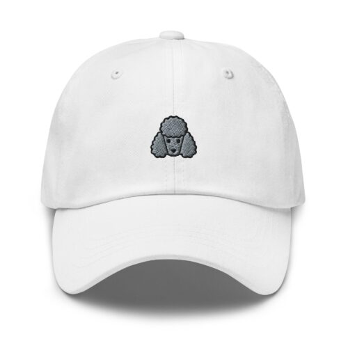 Silver Poodle Cap - Cute Embroidered Baseball Hat Grey Poodle Mom & Dad Gifts Poodle Lover image 0