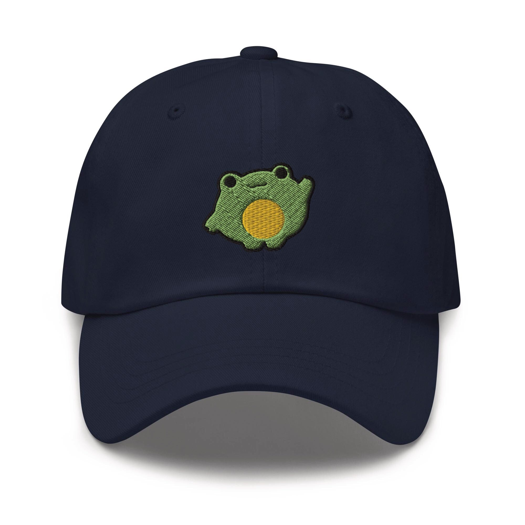 Chonky Cartoon Frog Embroidered Dad Cap - Trendy Comfortable Baseball Hat Gift image 2