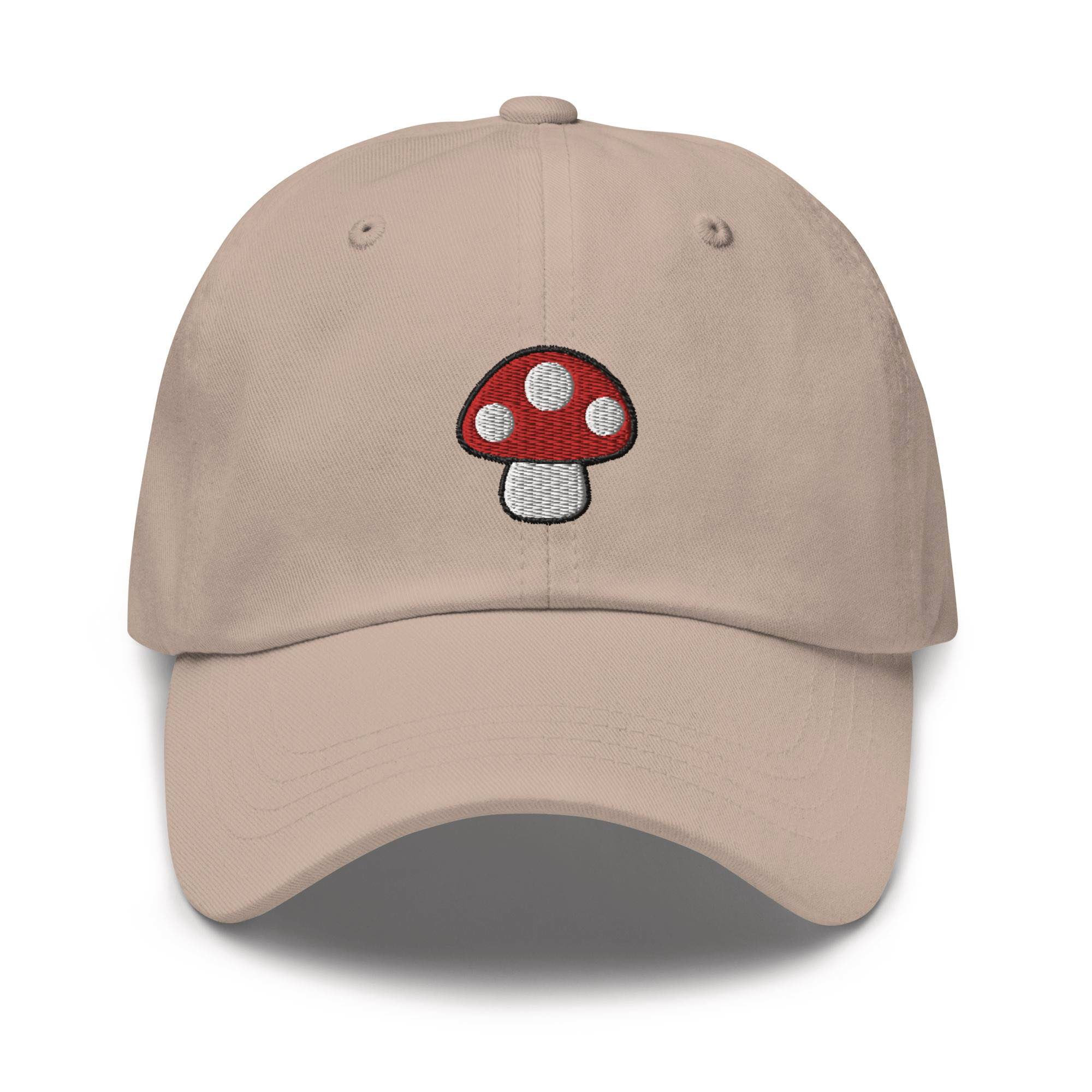 Toadstool Red Mushroom Embroidered Dad Cap - Comfortable Baseball Hat Gift image 1