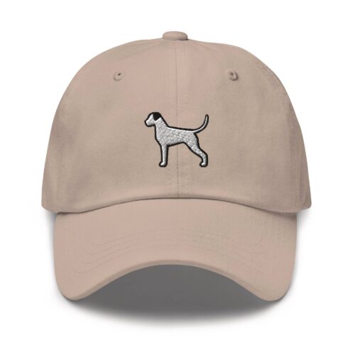 White Boxer Embroidered Dad Cap - Trendy Fit Comfortable Baseball Hat Gift image 0