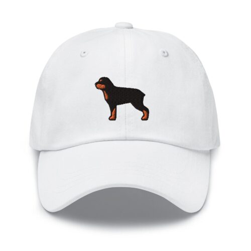 Rottweiler Embroidered Dad Cap - Trendy Fit Comfortable Baseball Hat Gift image 1