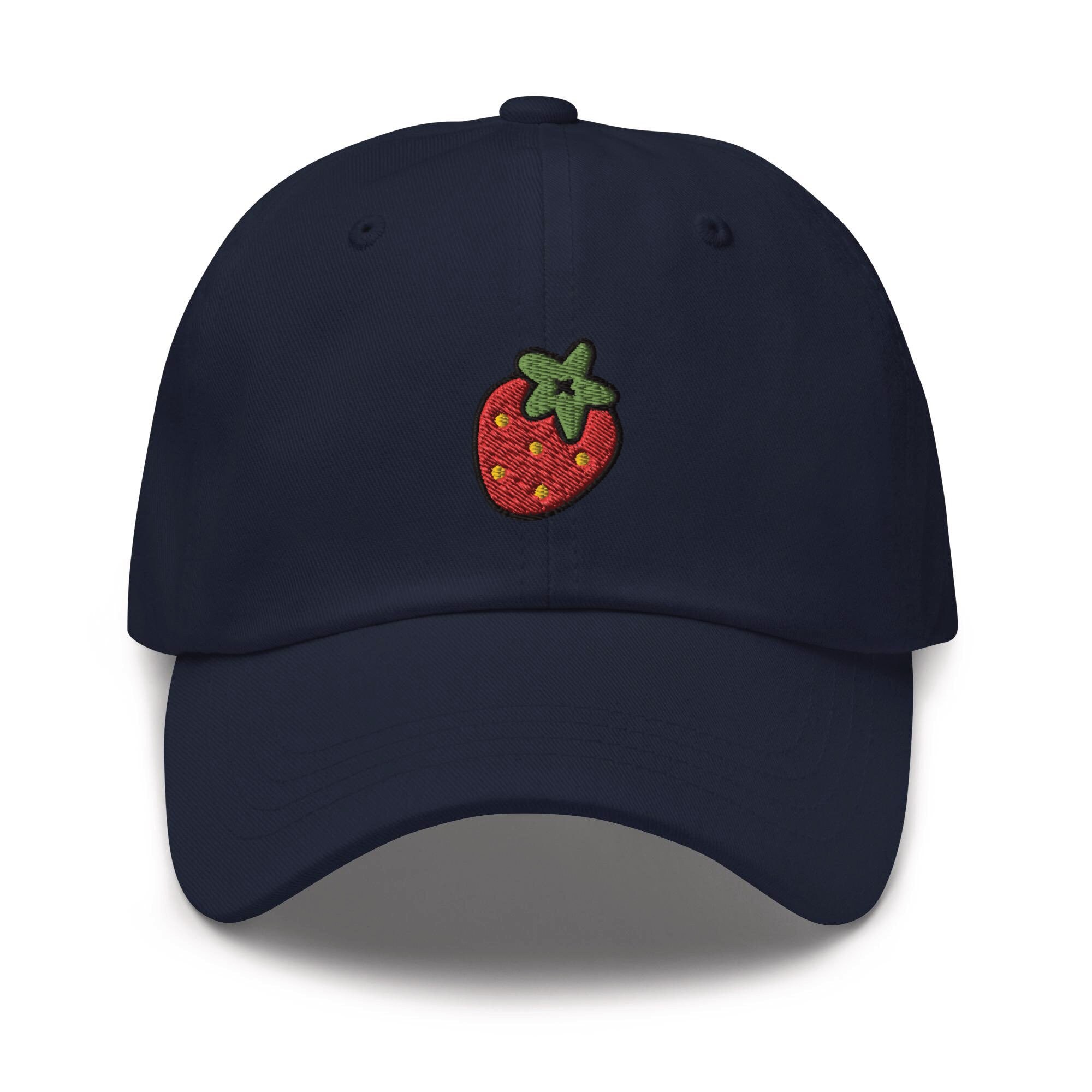 Strawberry Embroidered Dad Cap - Trendy Comfortable Baseball Hat Gift image 3