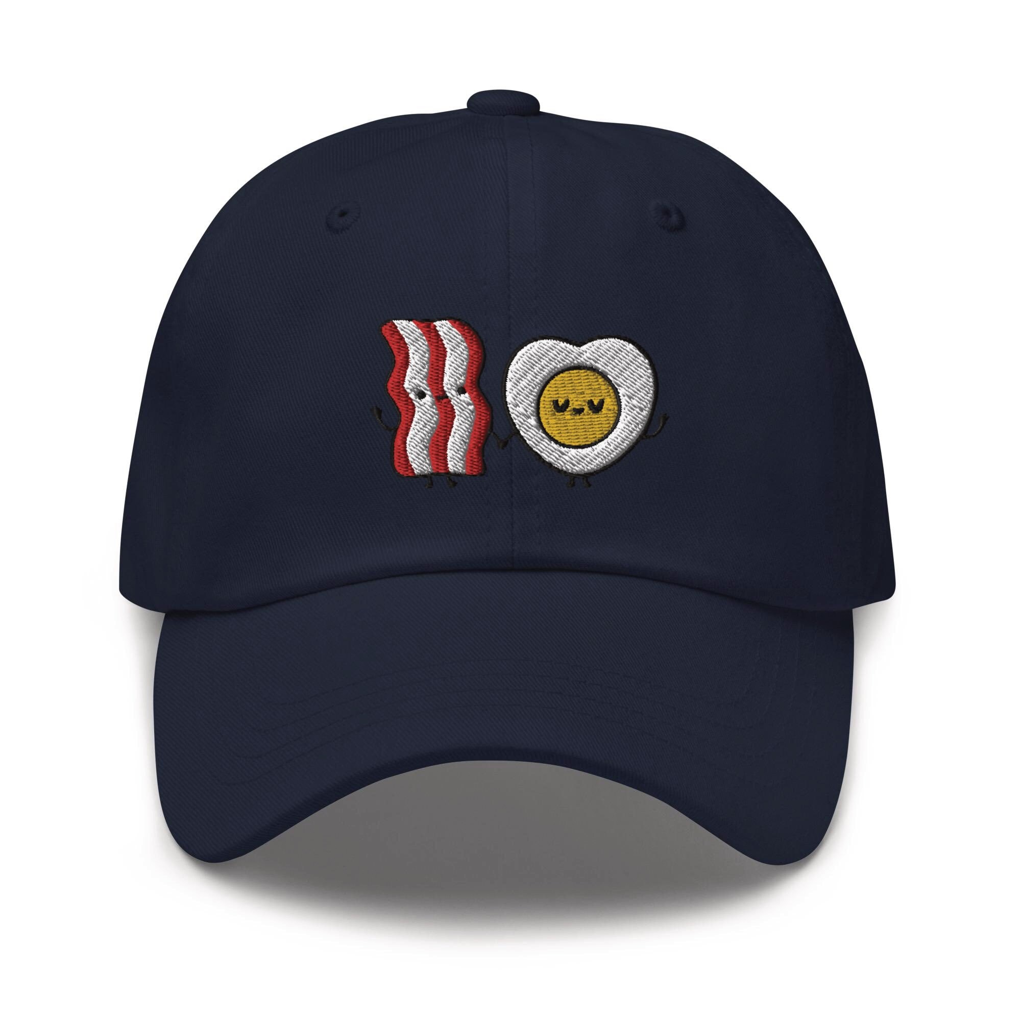 Bacon & Egg Friends Embroidered Dad Cap - Trendy Baseball Hat Gift image 3