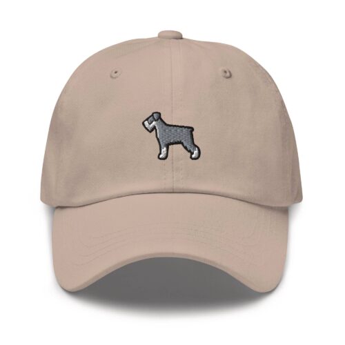 Schnauzer Embroidered Dad Cap - Trendy Fit Comfortable Baseball Cap Gift image 0