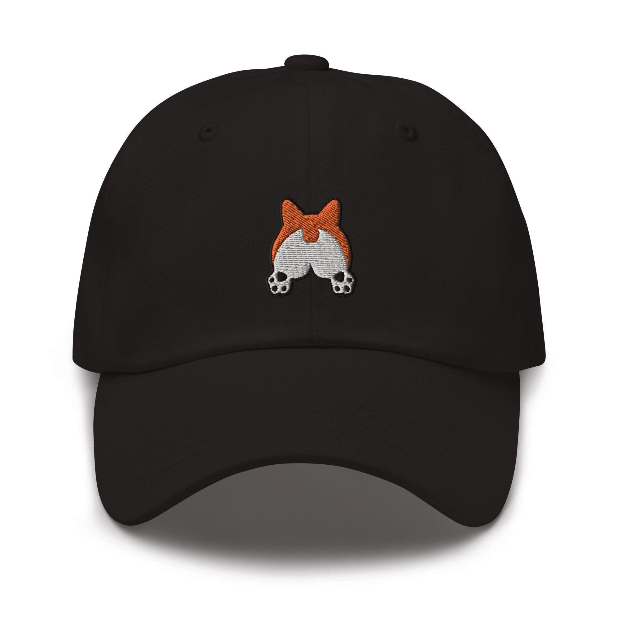 Corgi Booty Embroidered Dad Cap - Comfortable Trendy Baseball Hat Gift image 1