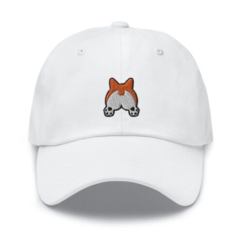 Corgi Booty Embroidered Dad Cap - Comfortable Trendy Baseball Hat Gift image 0