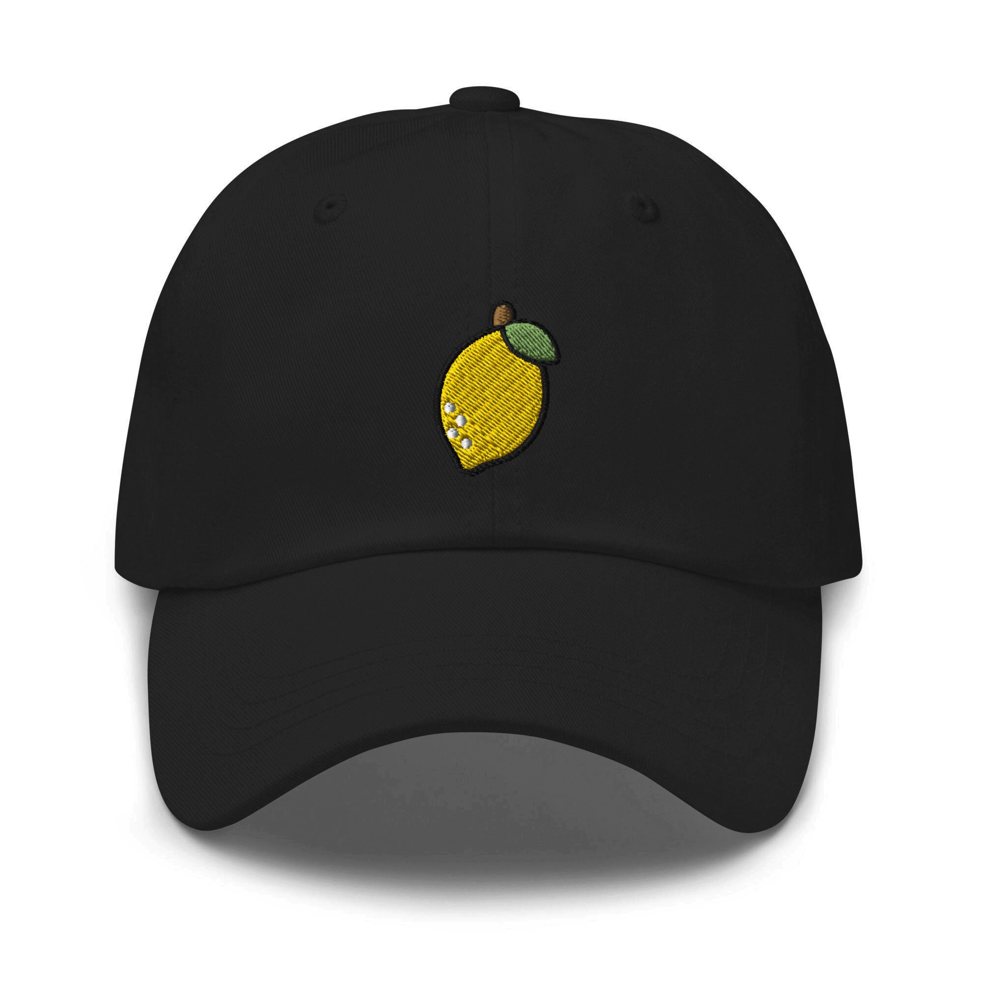 Yellow Lemon Embroidered Dad Cap - Trendy Fit Comfortable Baseball Hat Gift image 2