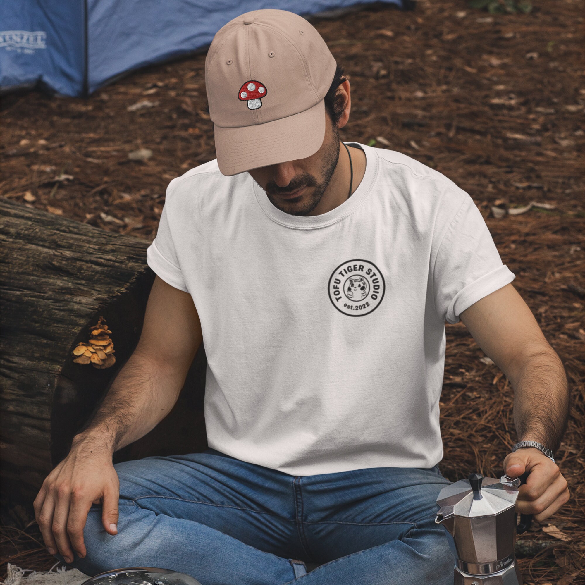 Toadstool Red Mushroom Embroidered Dad Cap - Comfortable Baseball Hat Gift image 4