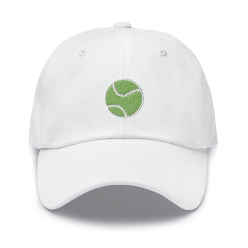 Tennis Ball Embroidered Dad Cap - Trendy Fit Comfortable Baseball Hat Gift image 0