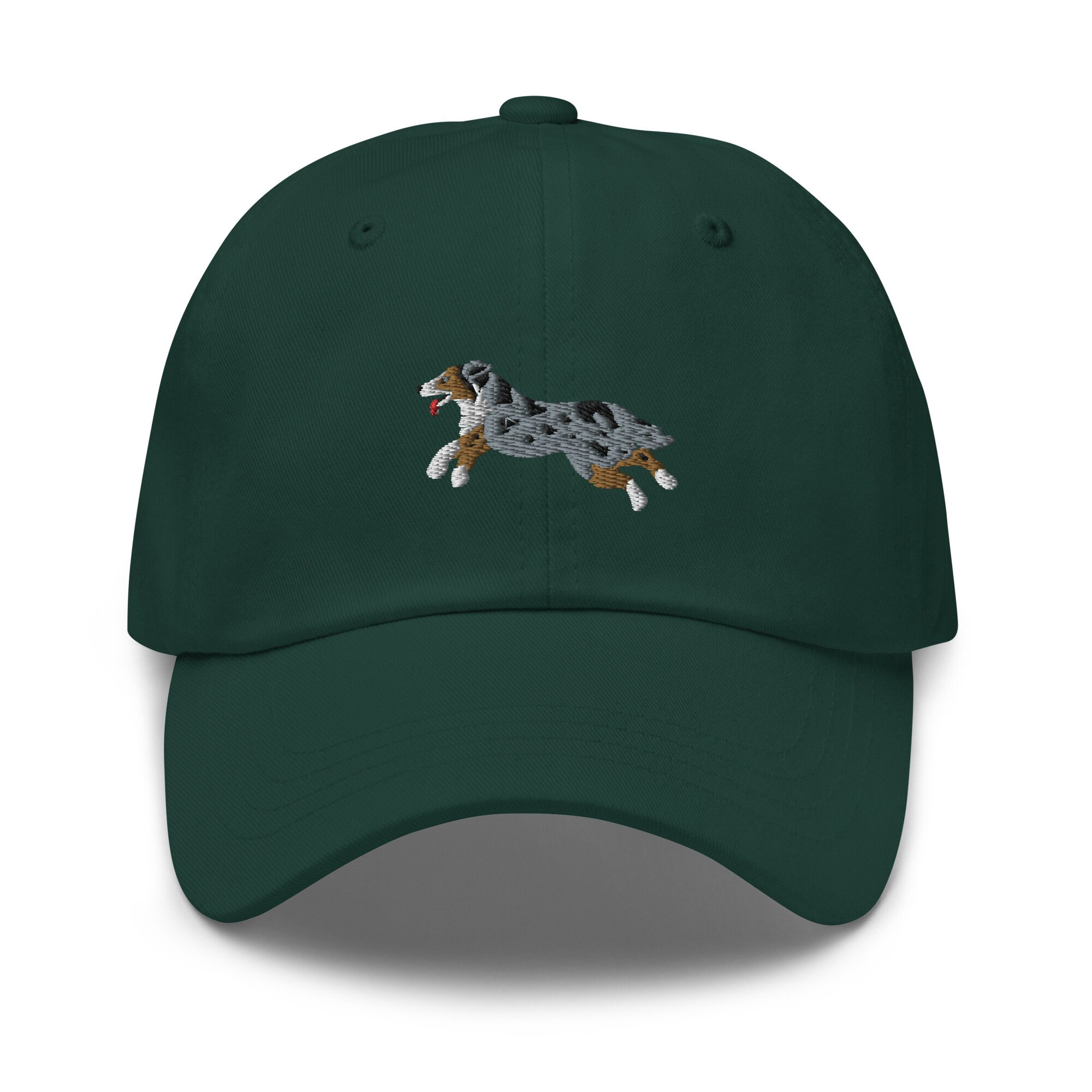 Australian Shepherd Embroidered Baseball Cap - Cute Aussie Dog Parent Gift 6 Panel Dad Hat image 3