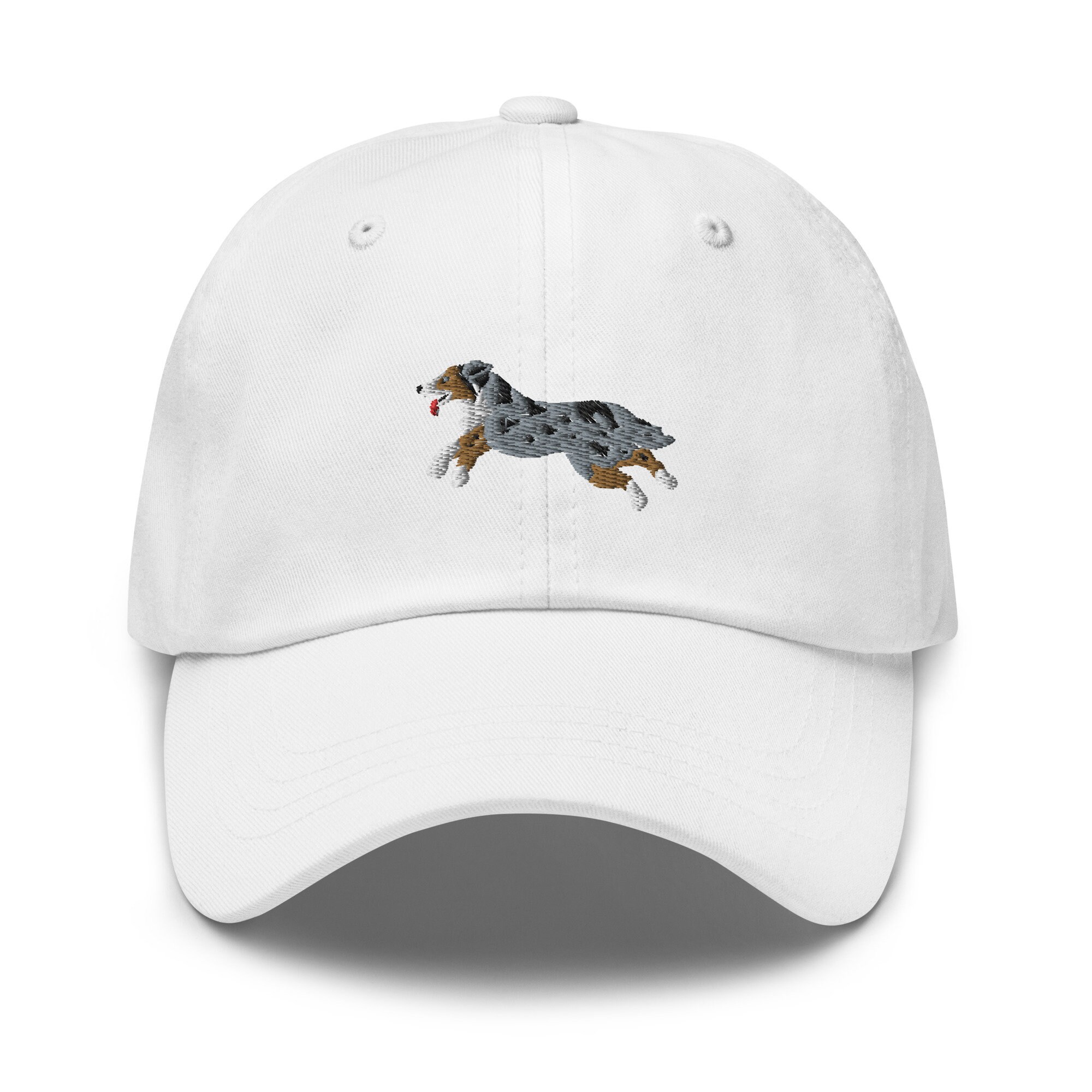 Australian Shepherd Embroidered Baseball Cap - Cute Aussie Dog Parent Gift 6 Panel Dad Hat image 8