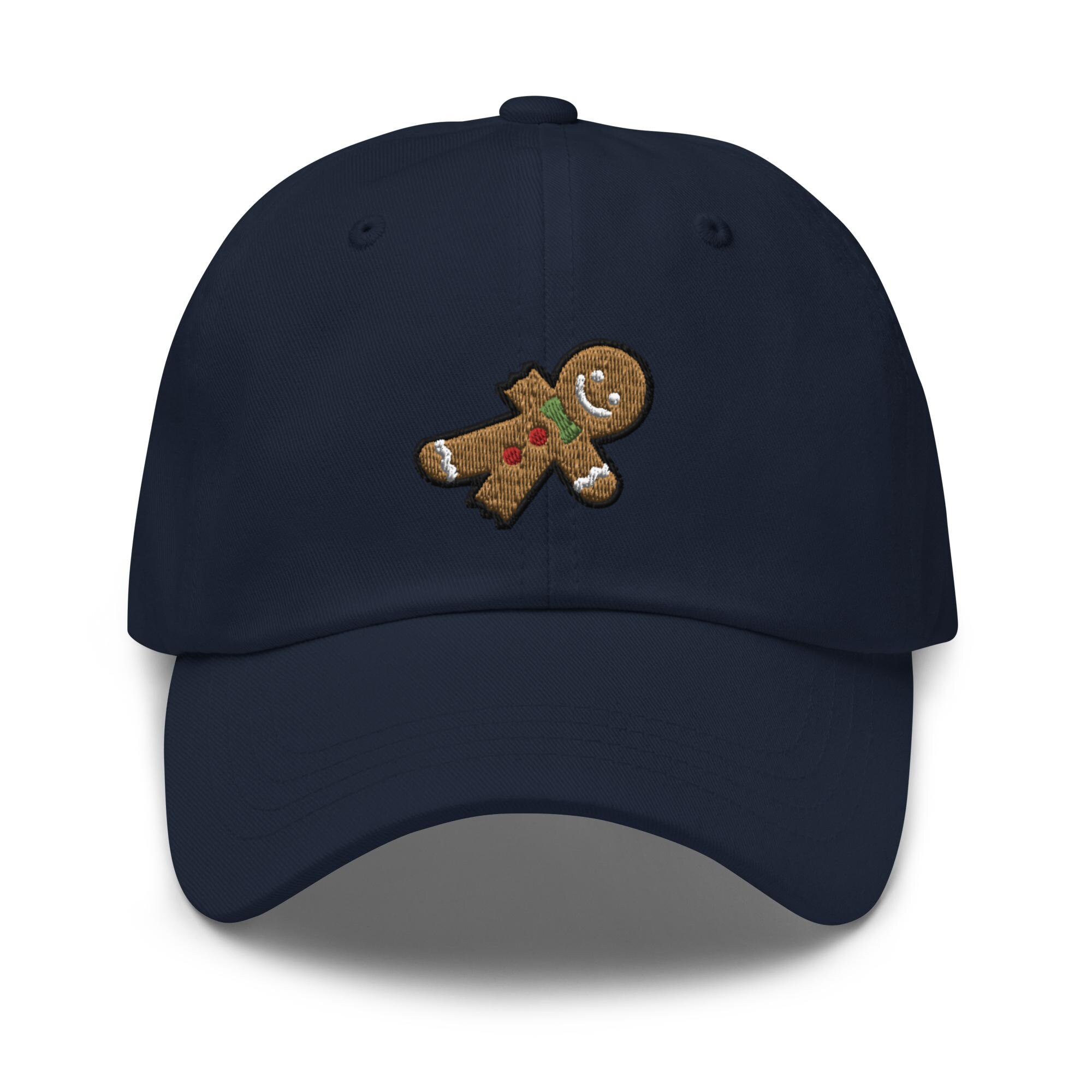 Bitten Gingerbread Man Embroidered Dad Cap - Trendy Comfortable Baseball Hat Gift image 3