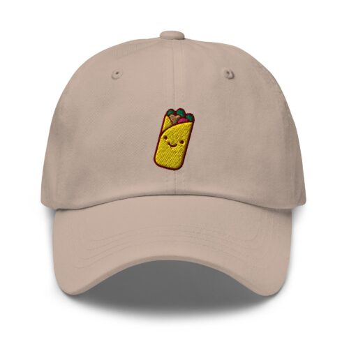 Cute Burrito Embroidered Dad Cap - Trendy Fit Comfortable Baseball Hat Gift image 0