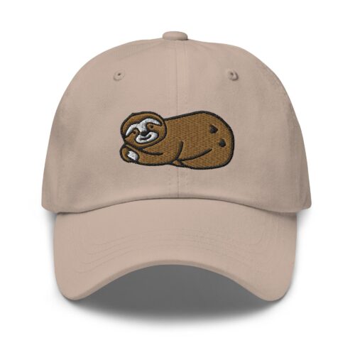 Sloth Embroidered Dad Cap - Trendy Fit Comfortable Baseball Hat Gift image 0