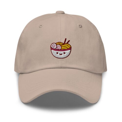 Cute Ramen Embroidered Dad Cap - Trendy Baseball Hat Gift image 0