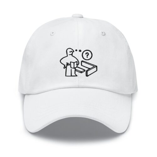 Confused IKEA Man Embroidered Dad Cap - Trendy Fit Comfortable Baseball Hat Gift image 0