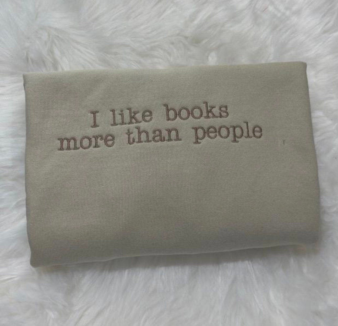 Book Lover Embroidered Sweatshirt Books Are Better Than People Bookish Gift Library Apparel image 1