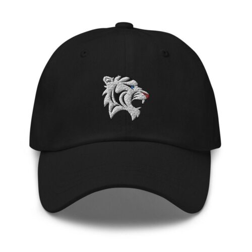 Tiger Embroidered Dad Hat - Tiger King Baseball Cap Gift for Men & Women Funny Angry Tiger image 0