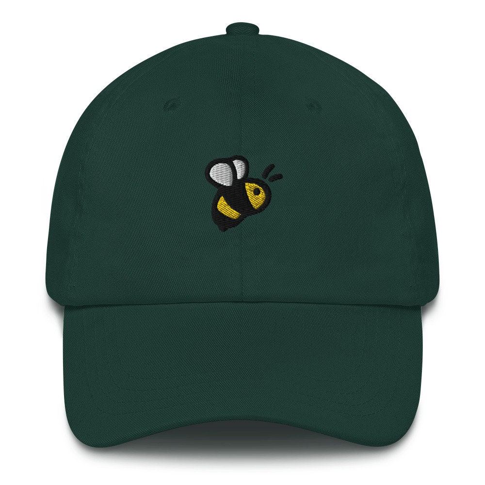 Unisex Embroidered Bee Baseball Cap Adjustable Dad Hat image 6