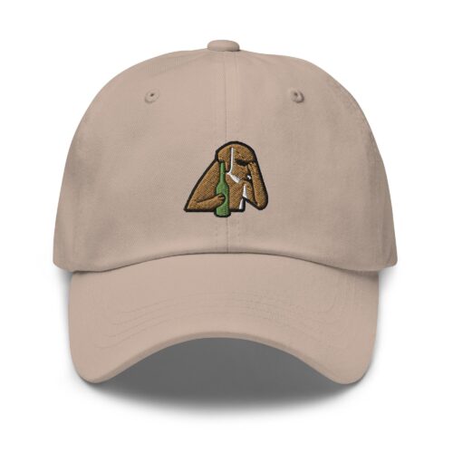 Regretful Hangover Dog Embroidered Dad Cap - Trendy Fit Comfortable Baseball Hat Gift image 0