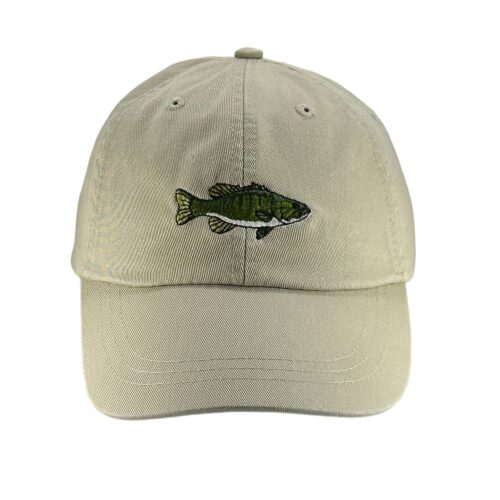 Bass Embroidered Baseball Cap - Smallmouth Bass Fishing Hat Mom & Dad Cap image 0