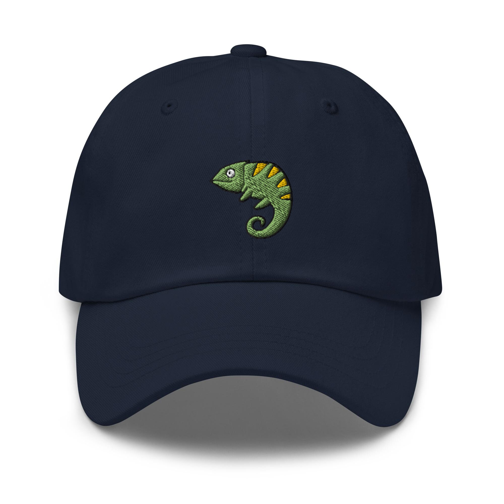 Chameleon Embroidered Dad Hat - Trendy Fit Comfortable Baseball Hat Gift image 1