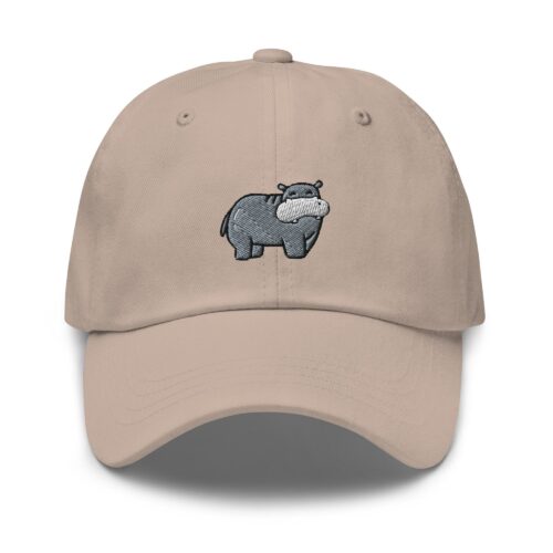 Cute Hippo Dad Cap - Trendy Comfortable Baseball Hat Gift image 0