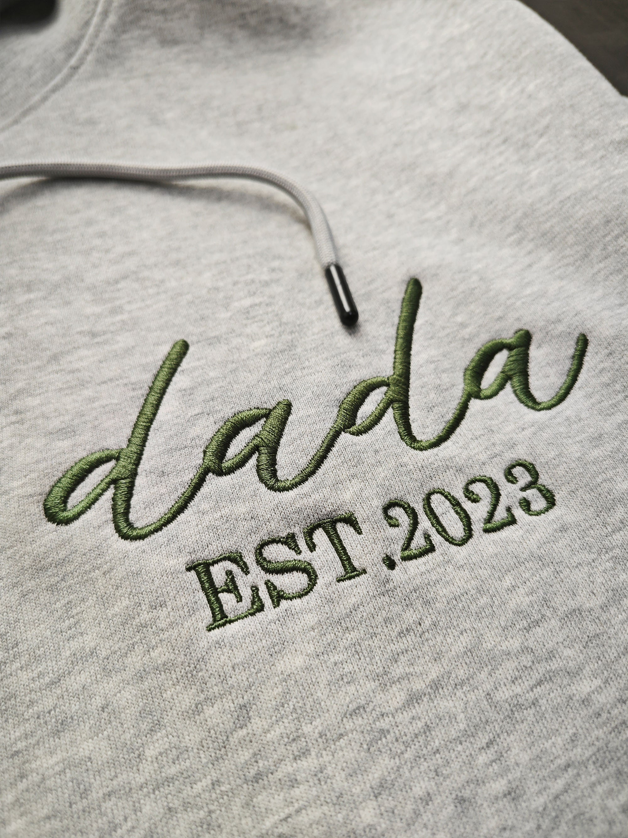 Personalized PAPA Hoodie with Name - Embroidered Dad Est. Year Sweatshirt Dad Announcement Cool Dad Sweatshirt Gift for Best Dad image 1